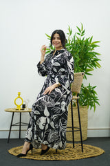 Robe Fleurie Élégante avec Ceinture – Chic Intemporel