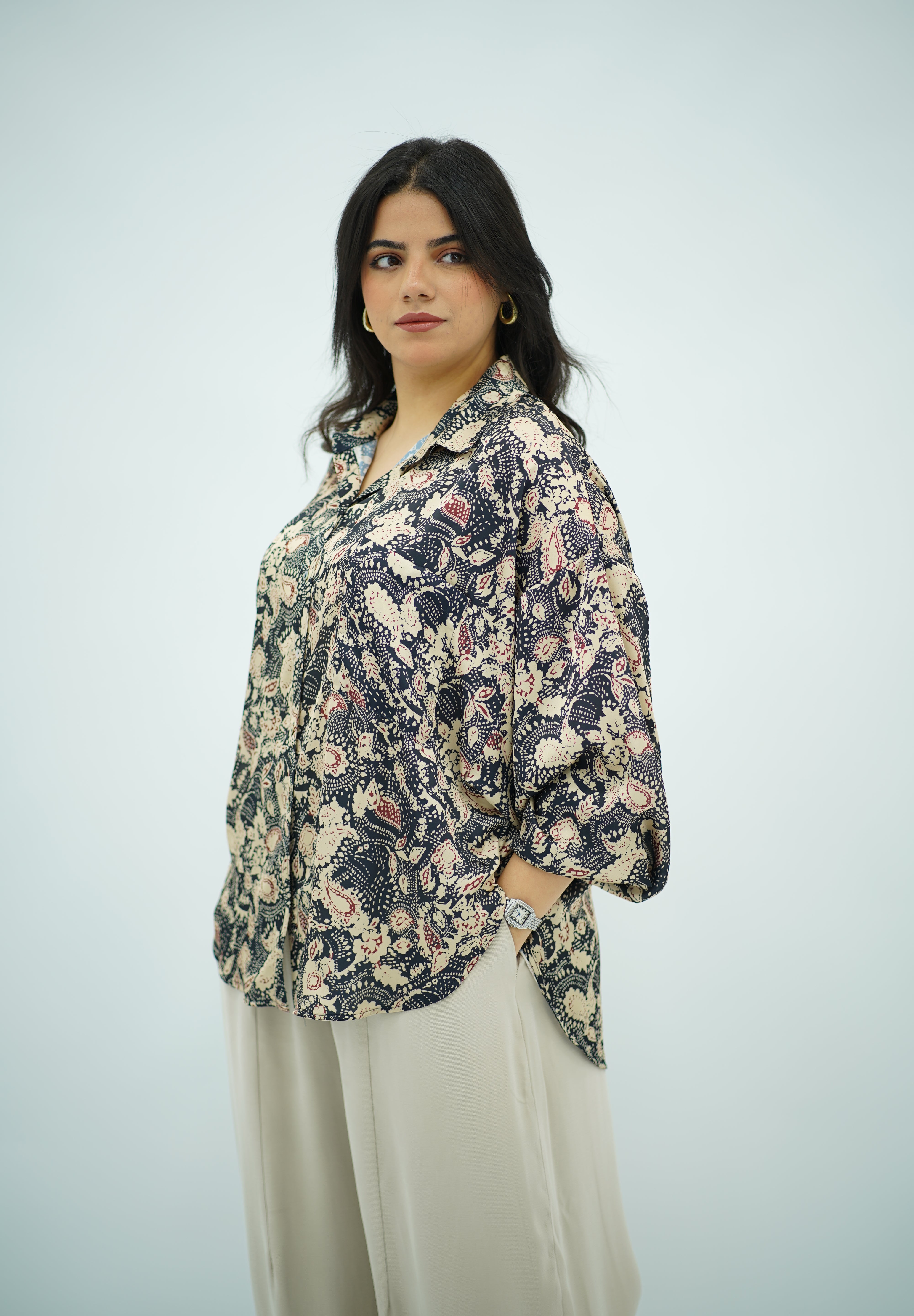 Chemise Ample à Imprimé Paisley