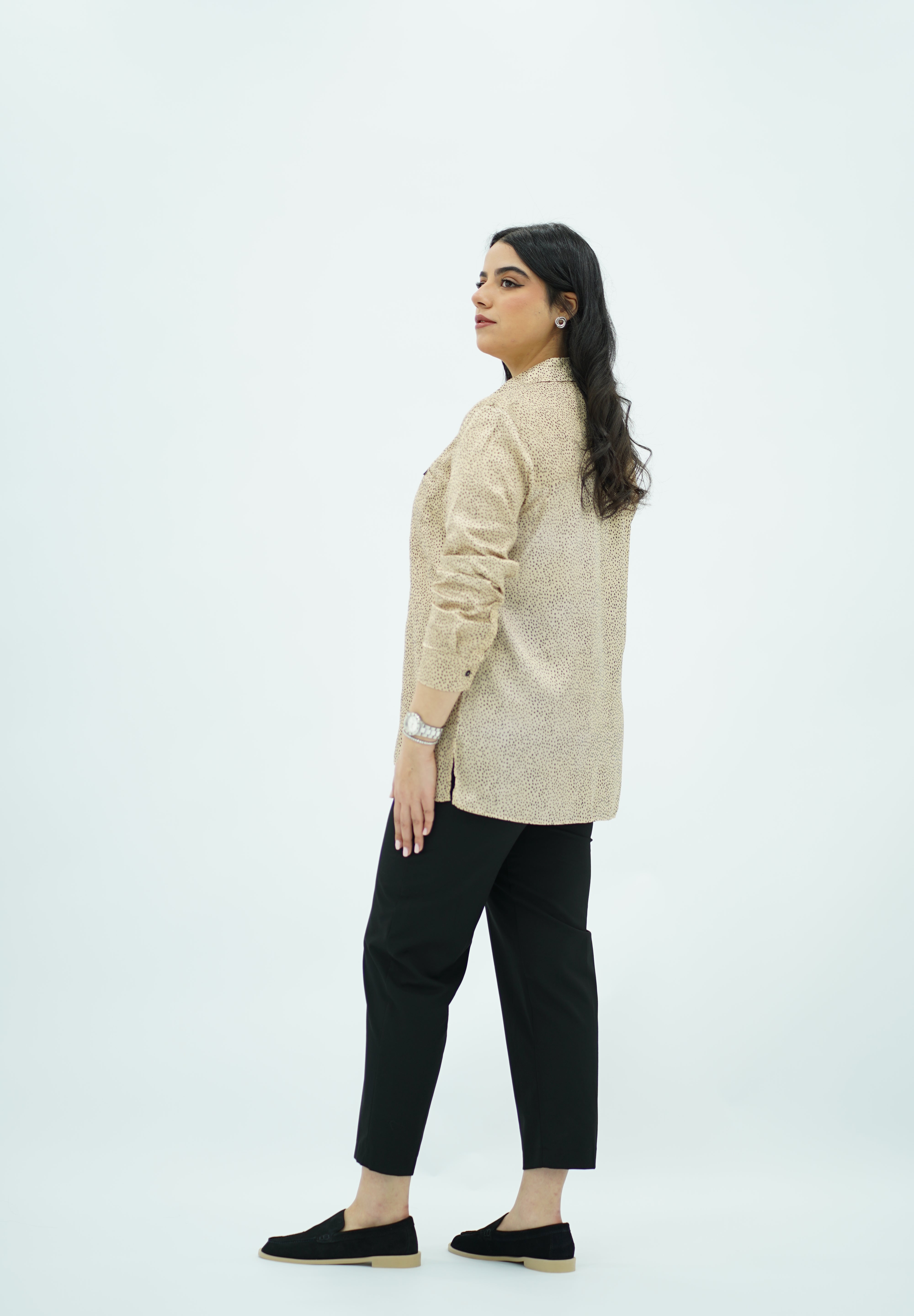Chemise En satin imprimé