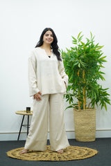 Ensemble en Lin Oversize