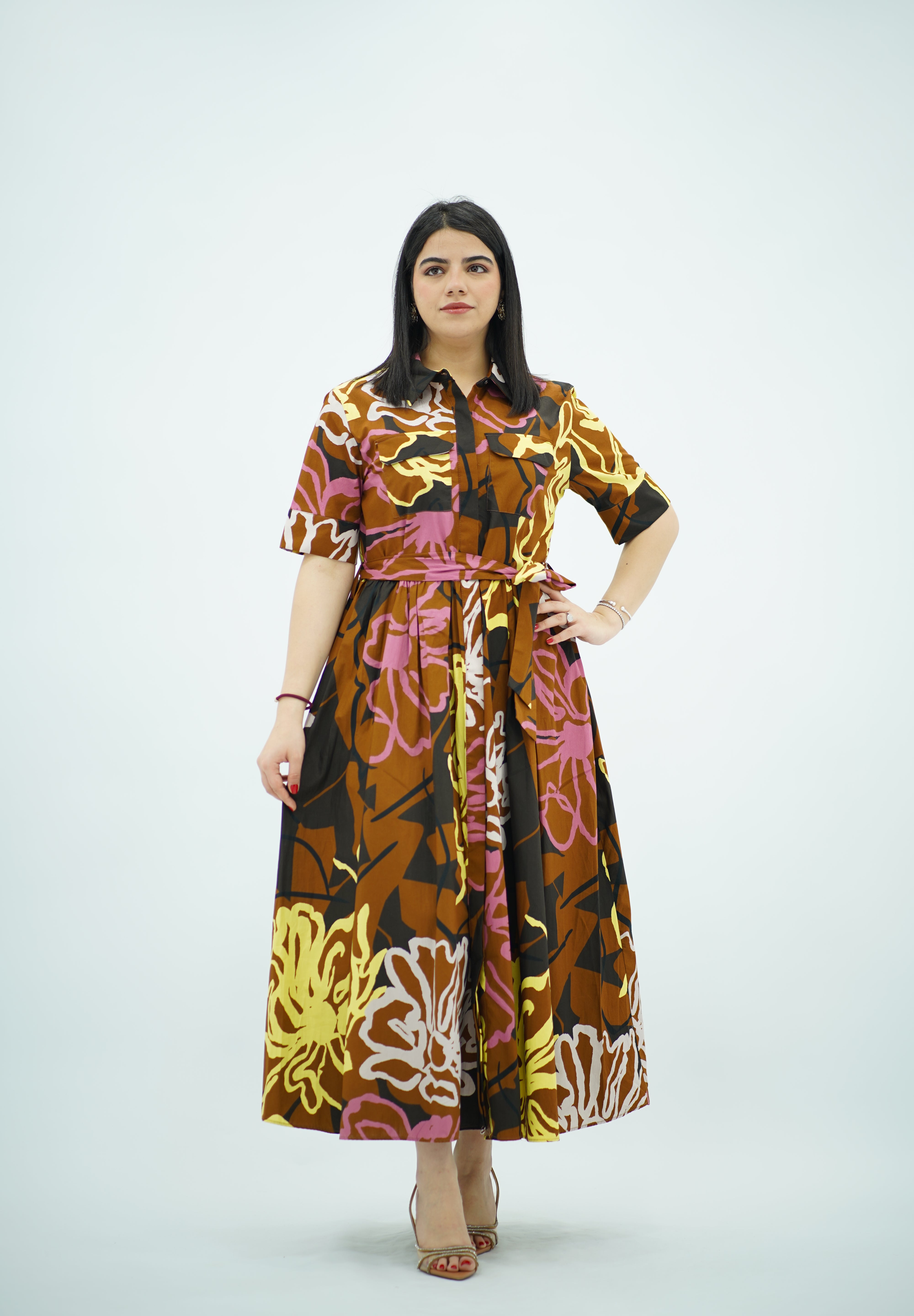 Robe Marron à motifs 🤎
