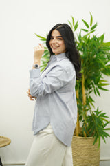 Chemise En Lin - Gris