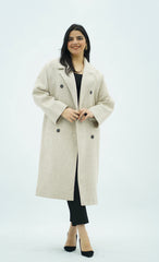 Manteau oversize Blanc cassé