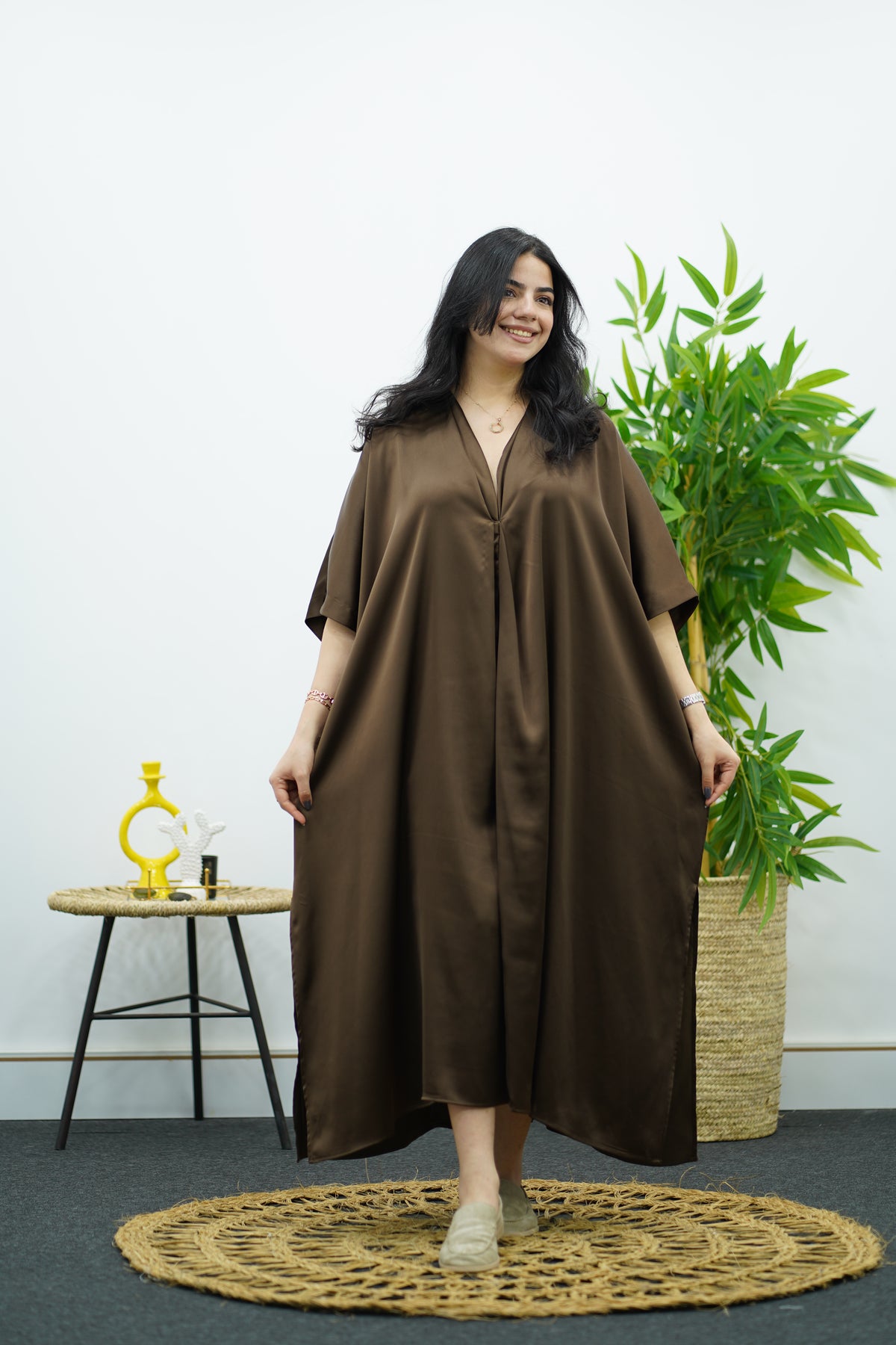 Robe Gandoura - Marron Chocolat
