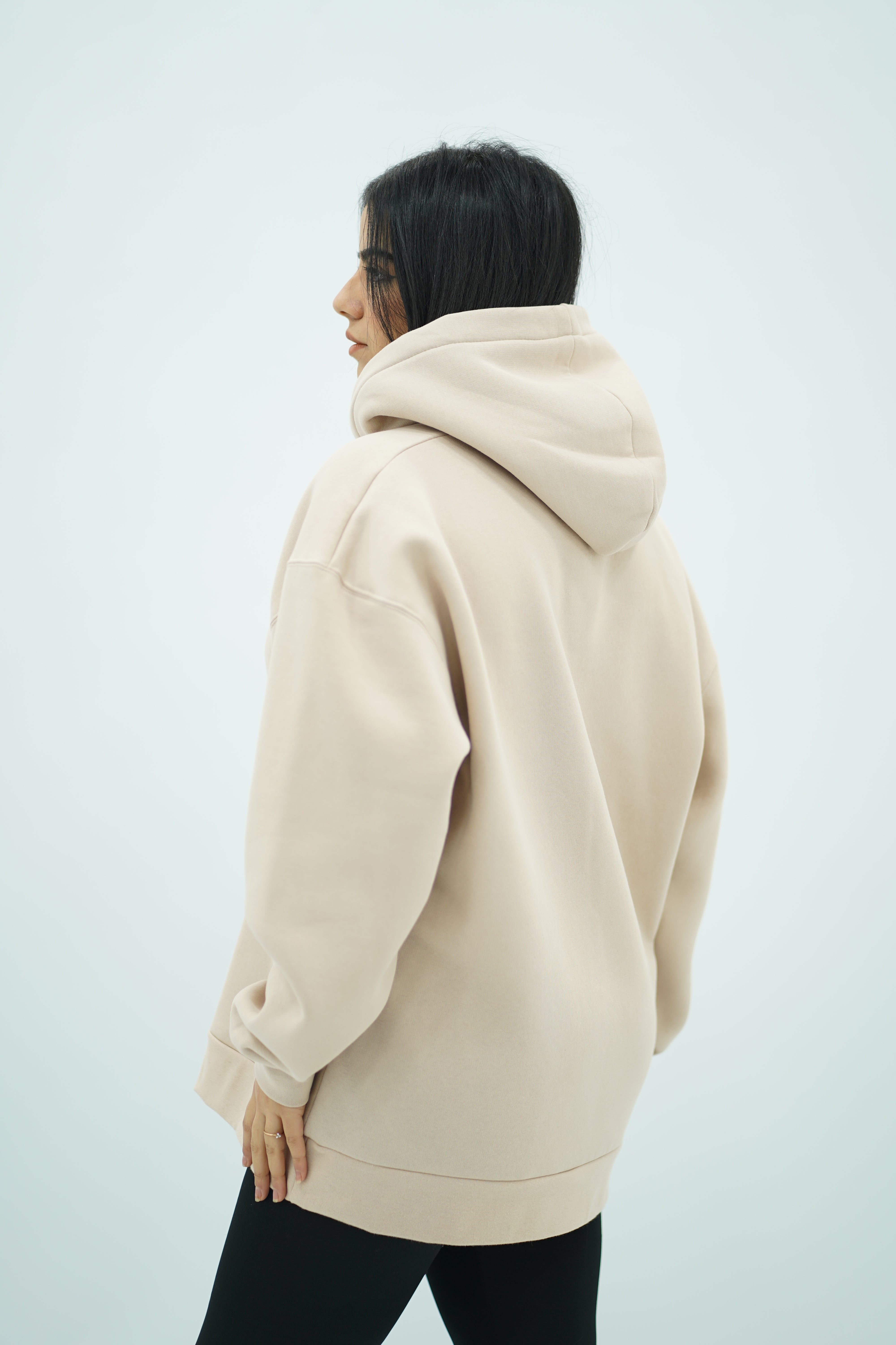 Capuche oversize en Beige clair