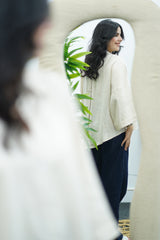 Chemise oversize en Lin Beige