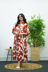 Robe à imprimé - Multicolore
