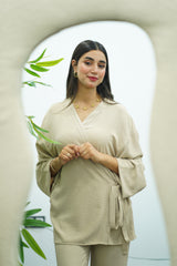 Ensemble Beige Croisé