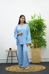 Ensemble Croisé - Bleu ciel