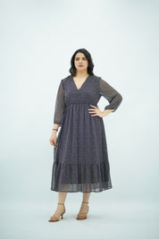 Robe Fluide à Volants – Imprimé