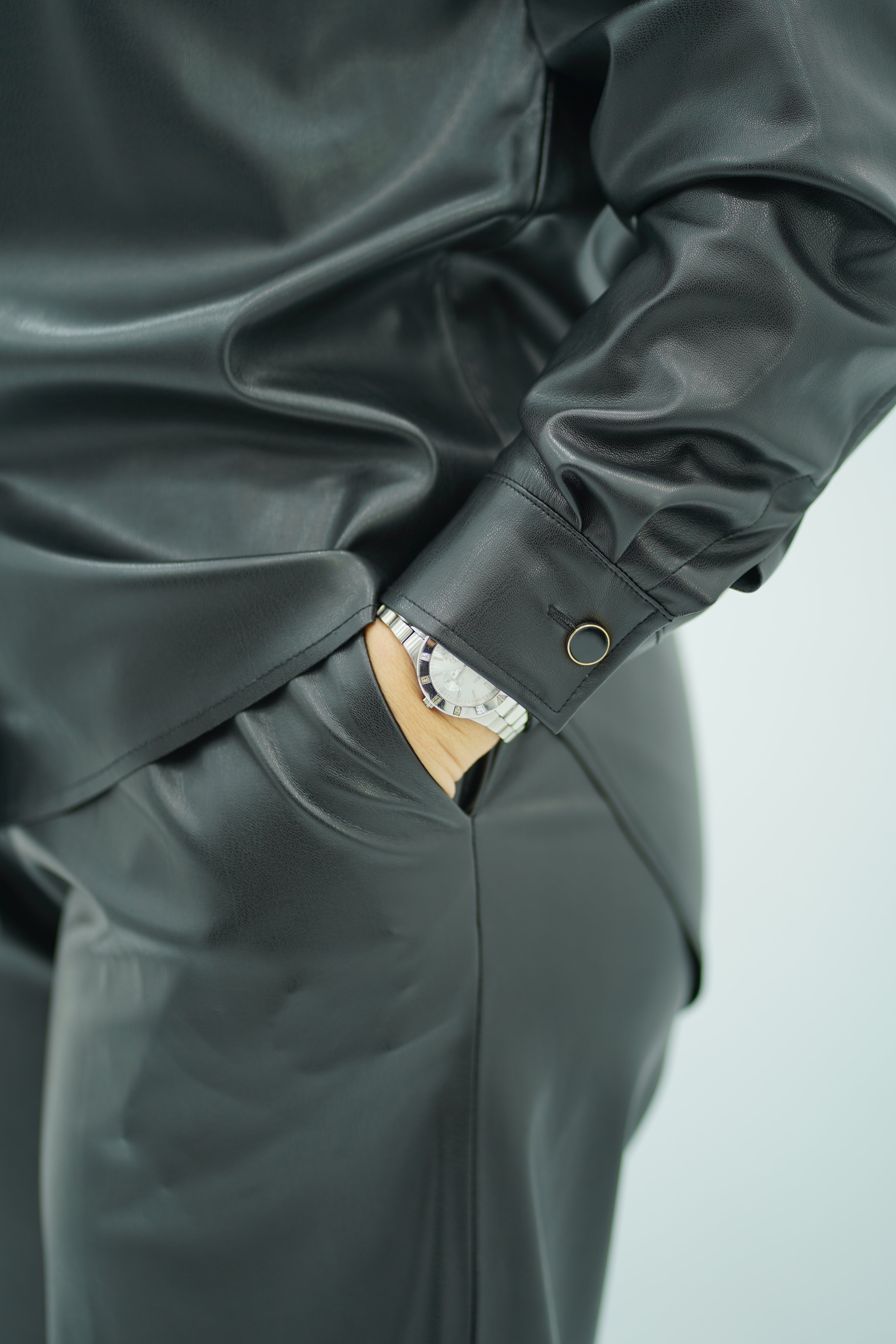 Ensemble en similicuir Noir