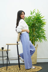 Pantalon Large en Lin