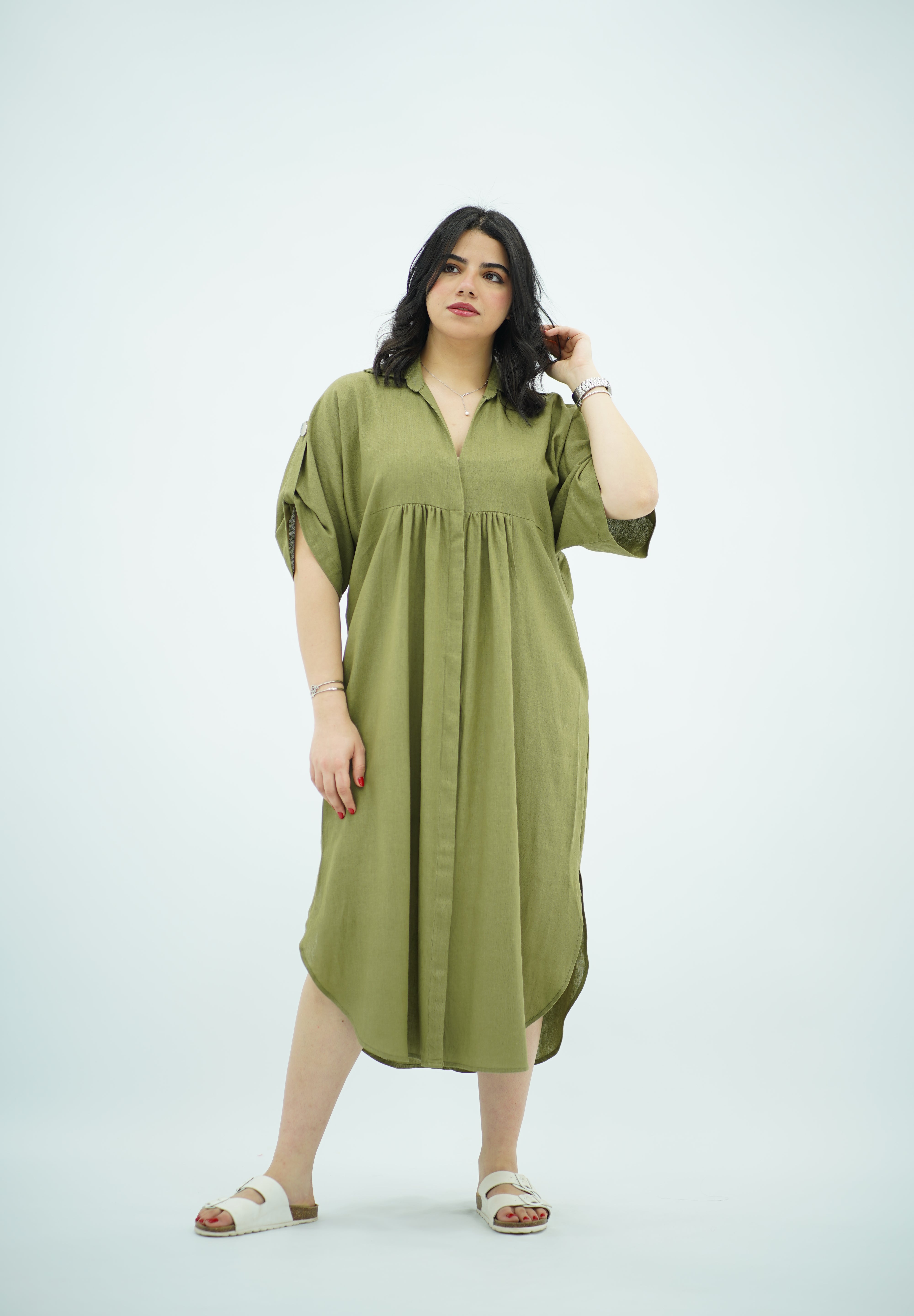 Robe Midi en Lin