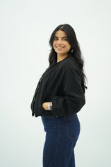 Bomber Noir Chic Oversize
