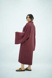 Gandoura Bordeaux en Tencel