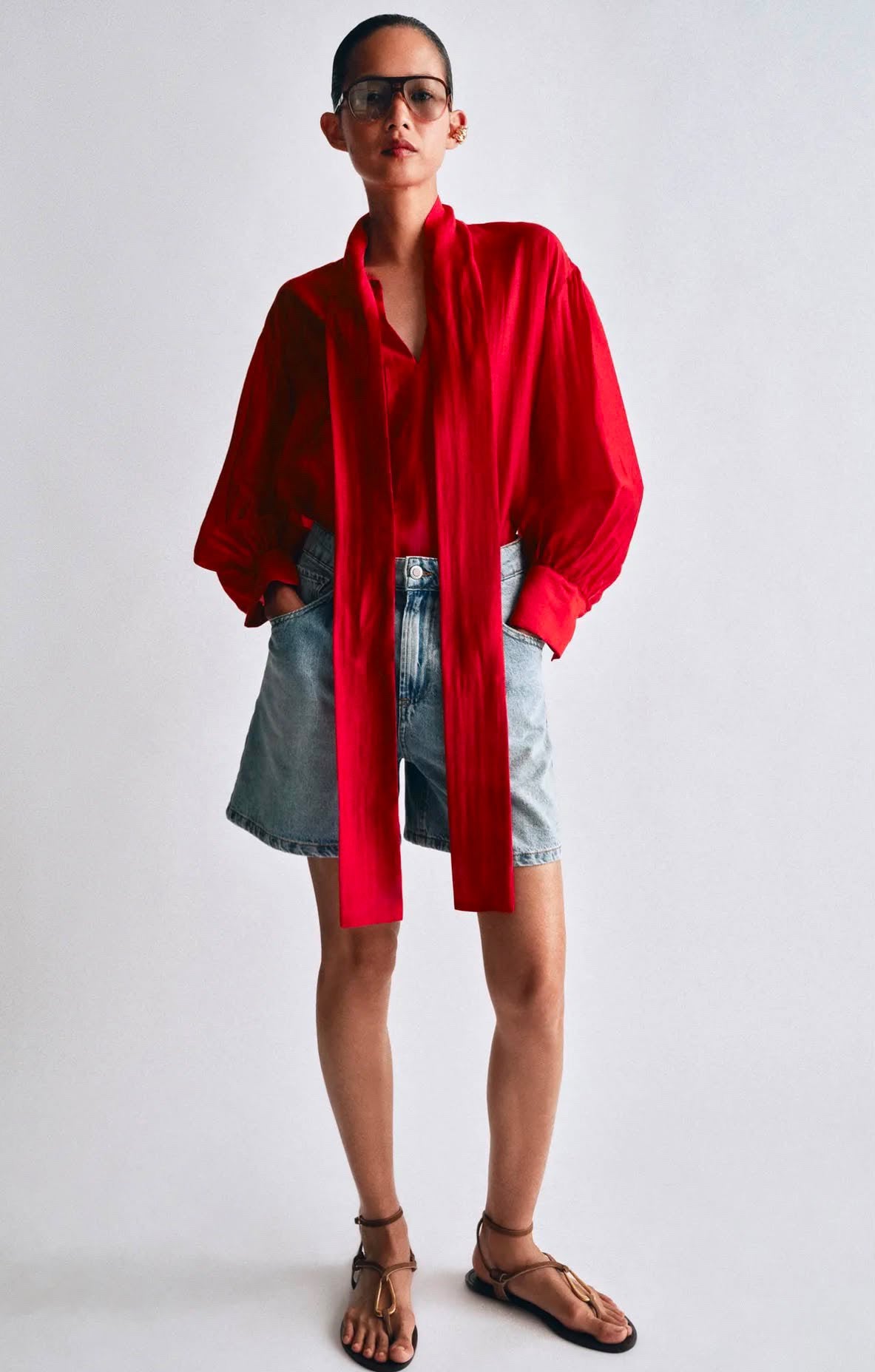 Blouse Rouge Lavallière