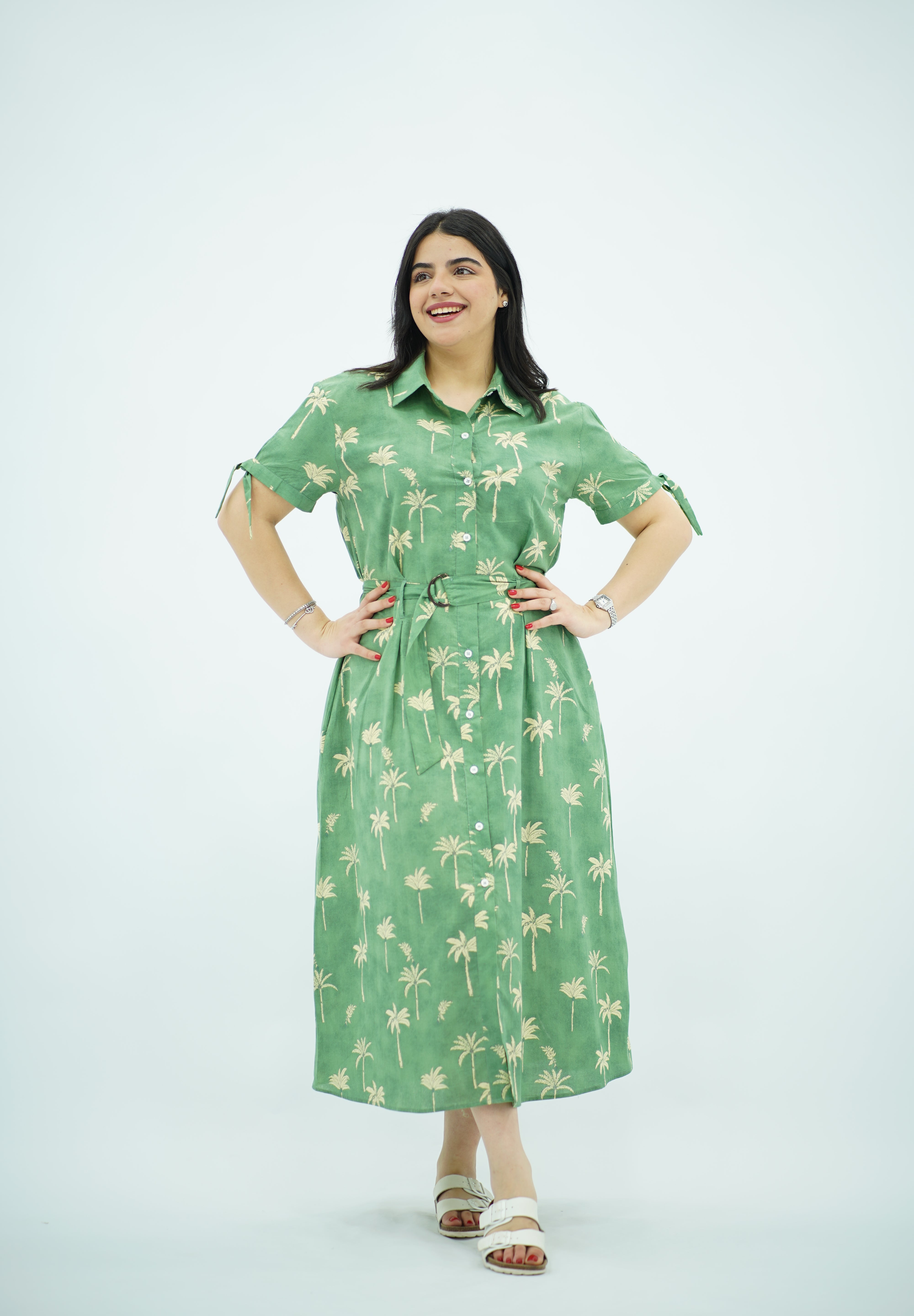 Robe midi d'inspiration tropicale 🏝️