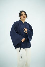 Chemise à noeud Bleu nuit