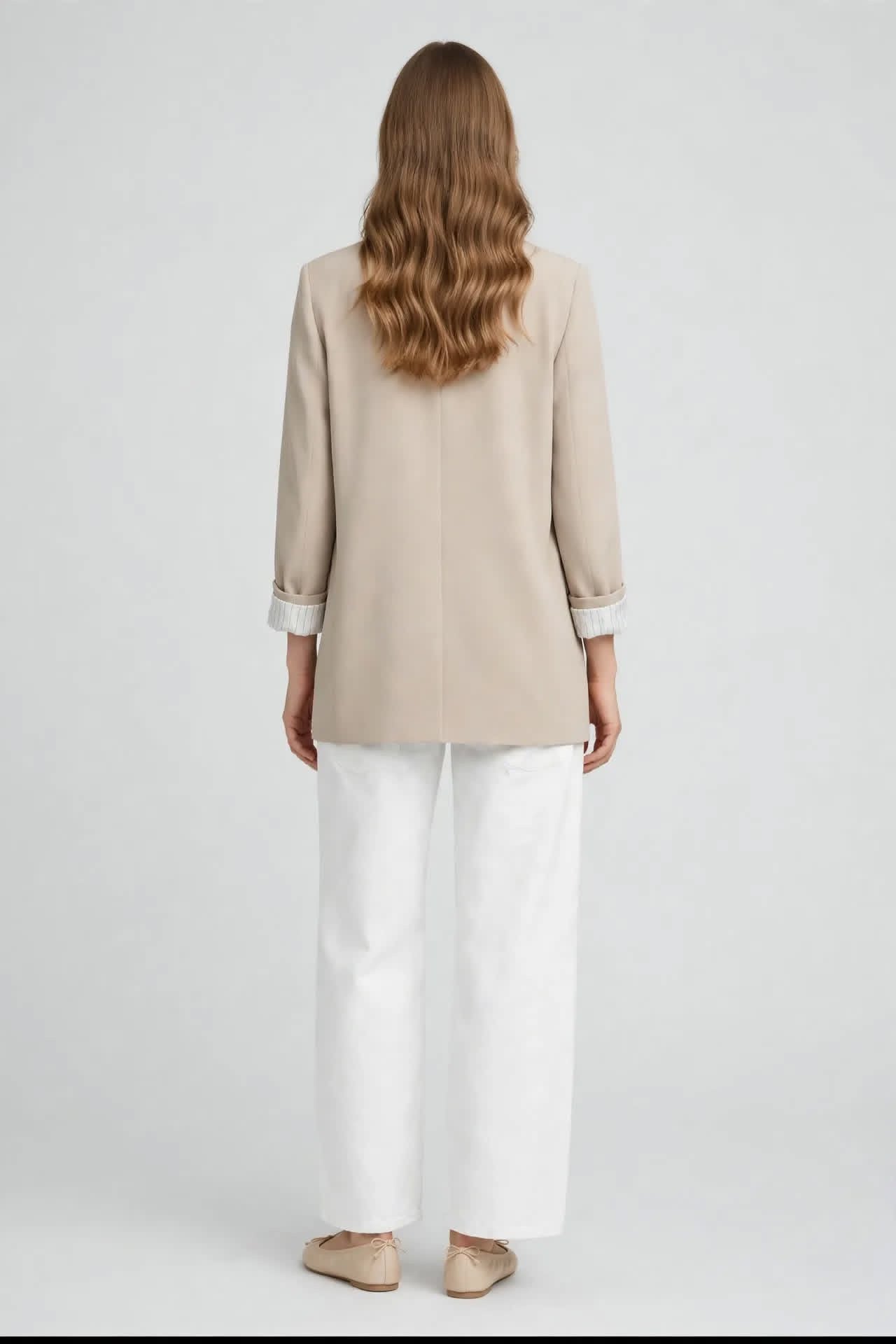 Blazer Oversize Beige Nude