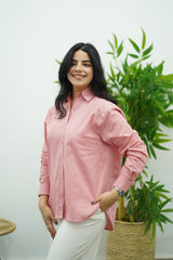 Chemise En Lin - Rose