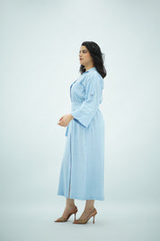 Robe En Lin Bleu ciel