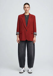 Blazer Oversize Bordeaux