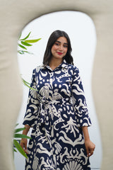 Robe fluide imprimé