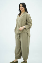 Ensemble en Tencel Vert olive