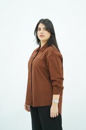 Surchemise Faux Daim Marron 🤎