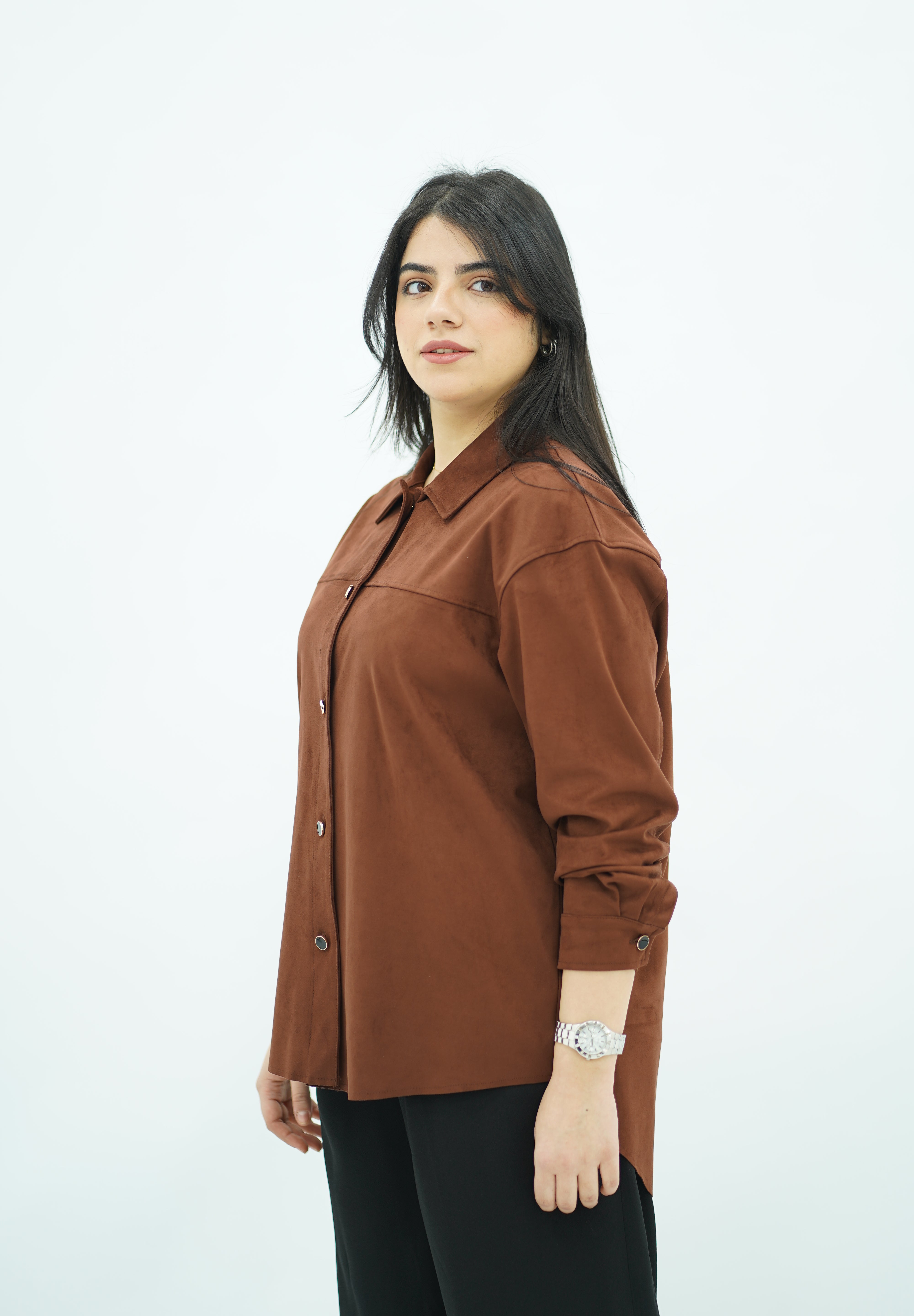 Surchemise Faux Daim Marron 🤎