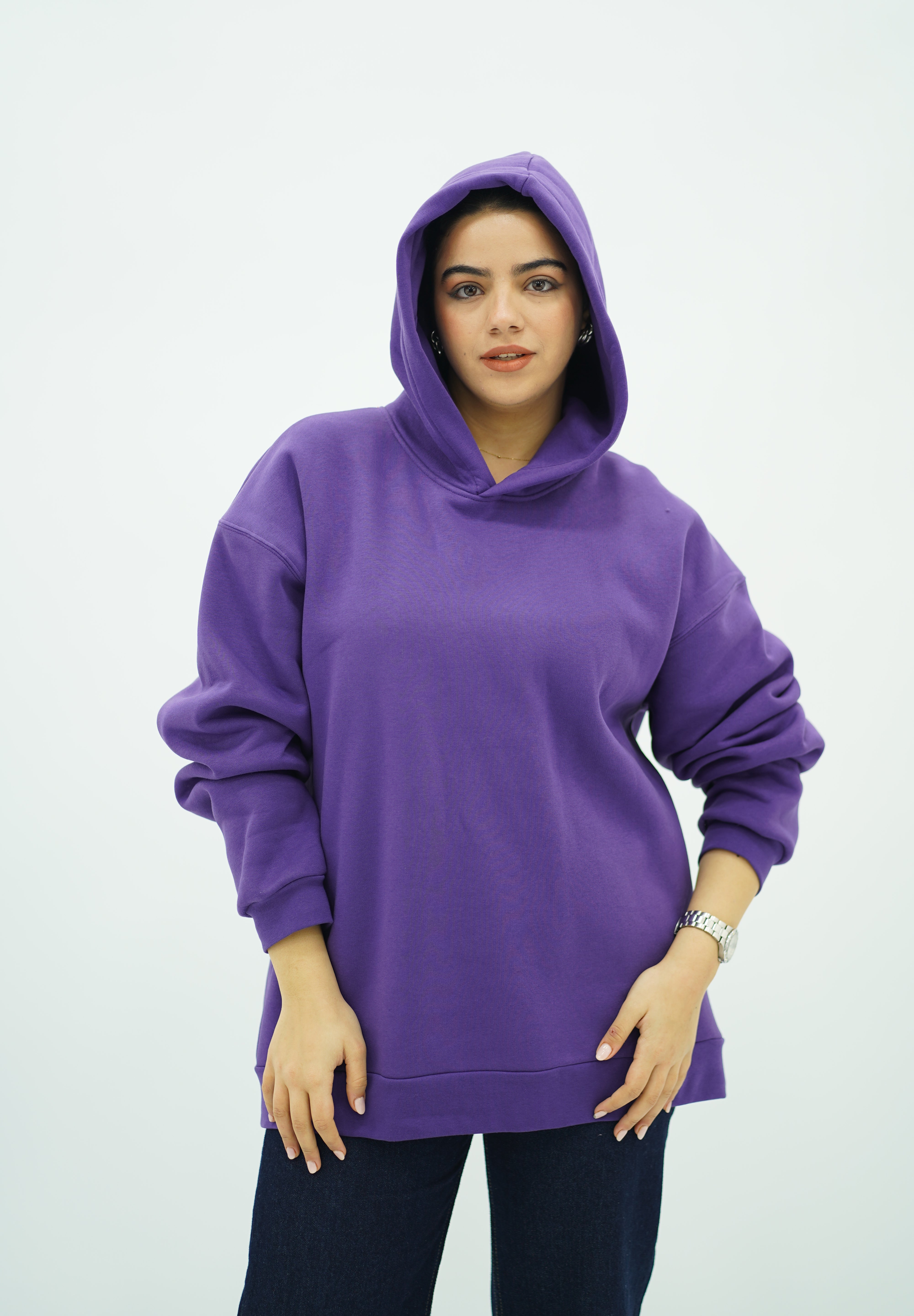 Capuche oversize Violet