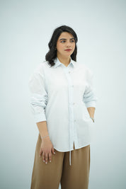 Chemise Rayée a bleu ciel