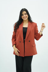 Blazer terracotta chic