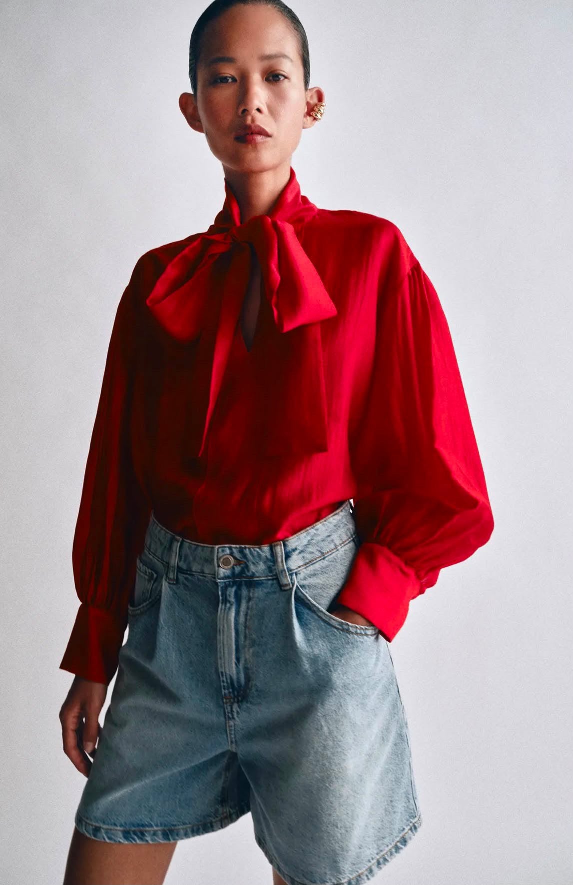 Blouse Rouge Lavallière