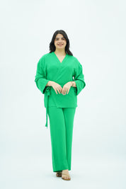 Ensemble En crêpe Vert éclatant 💚