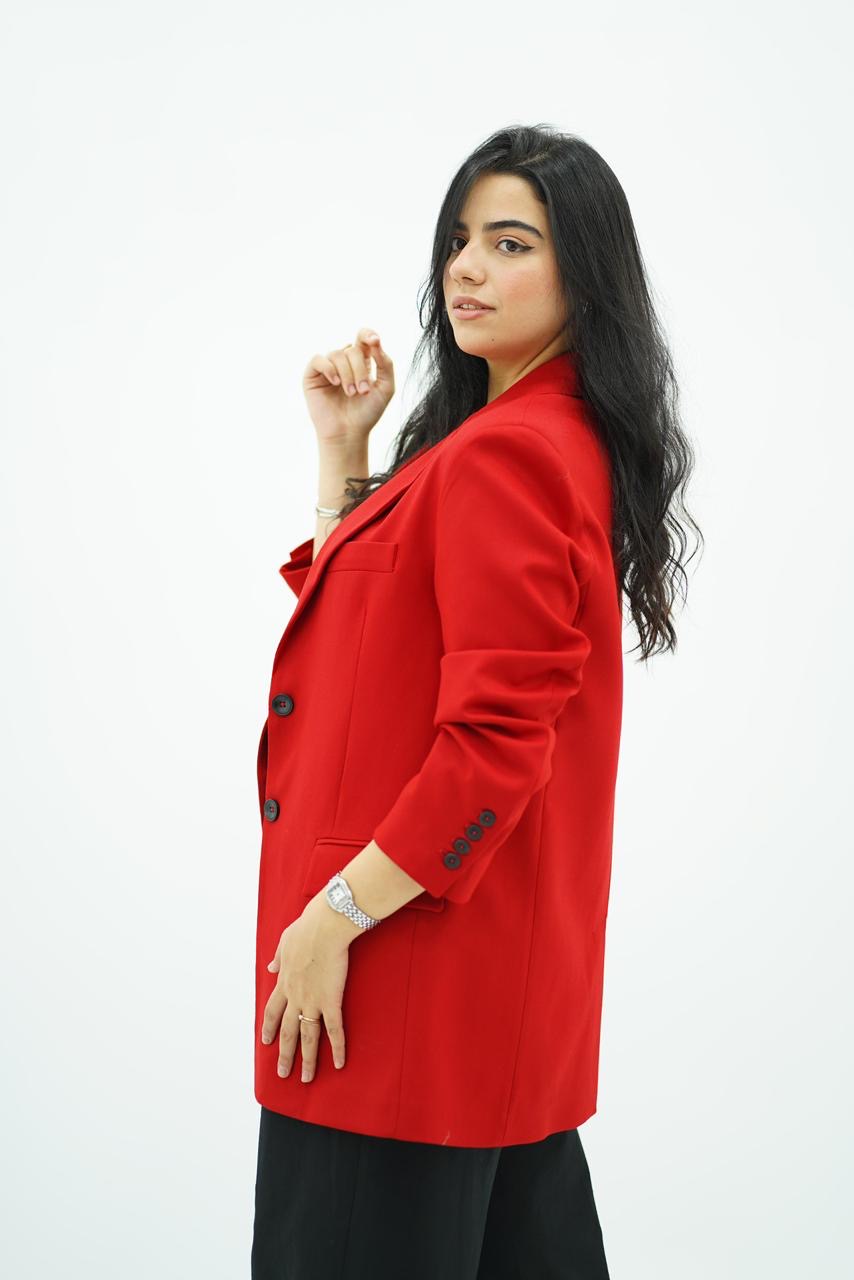 Veste Rouge En Toile