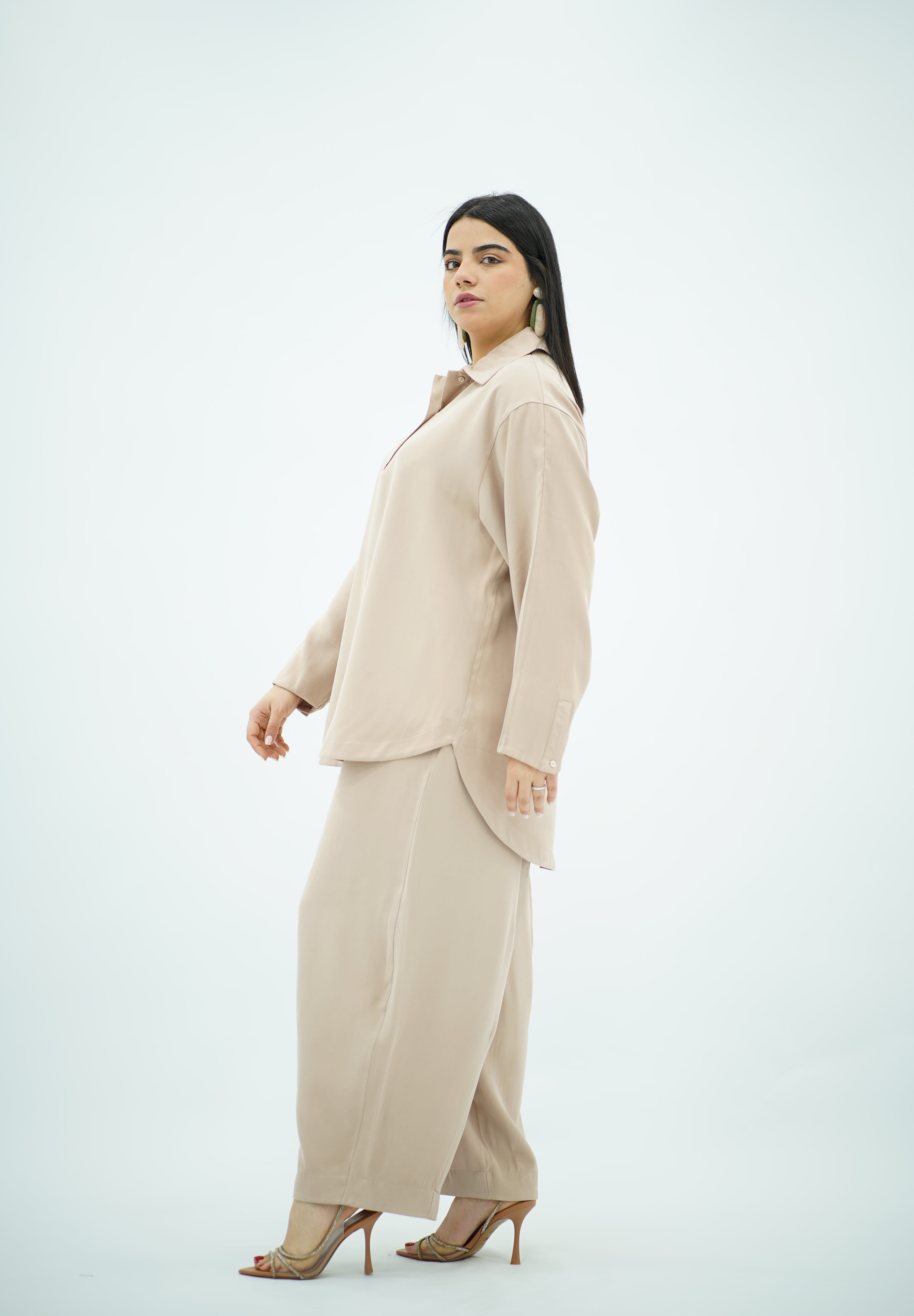 Ensemble Ballonner En Tencel Crème