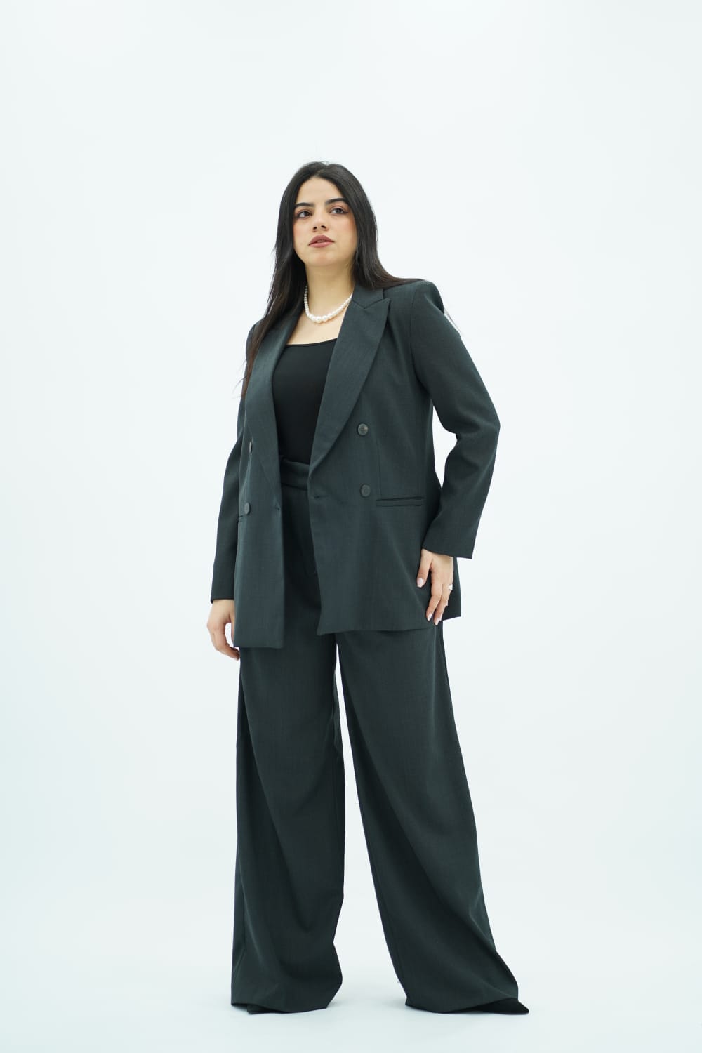 Tailleur Gris Anthracite