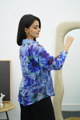Chemise imprimée en mousseline