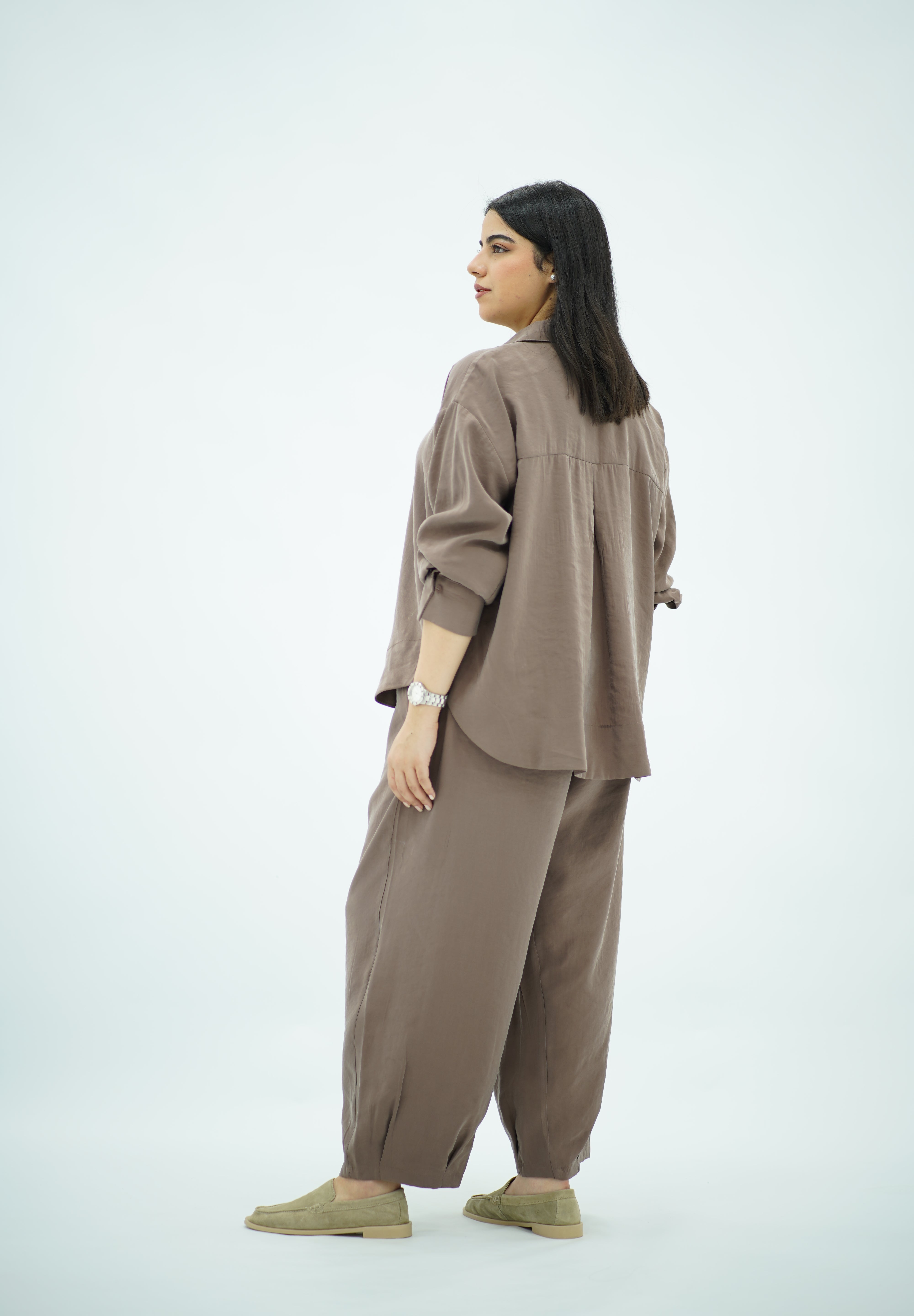 Ensemble Détente en Tencel Marron Glacé