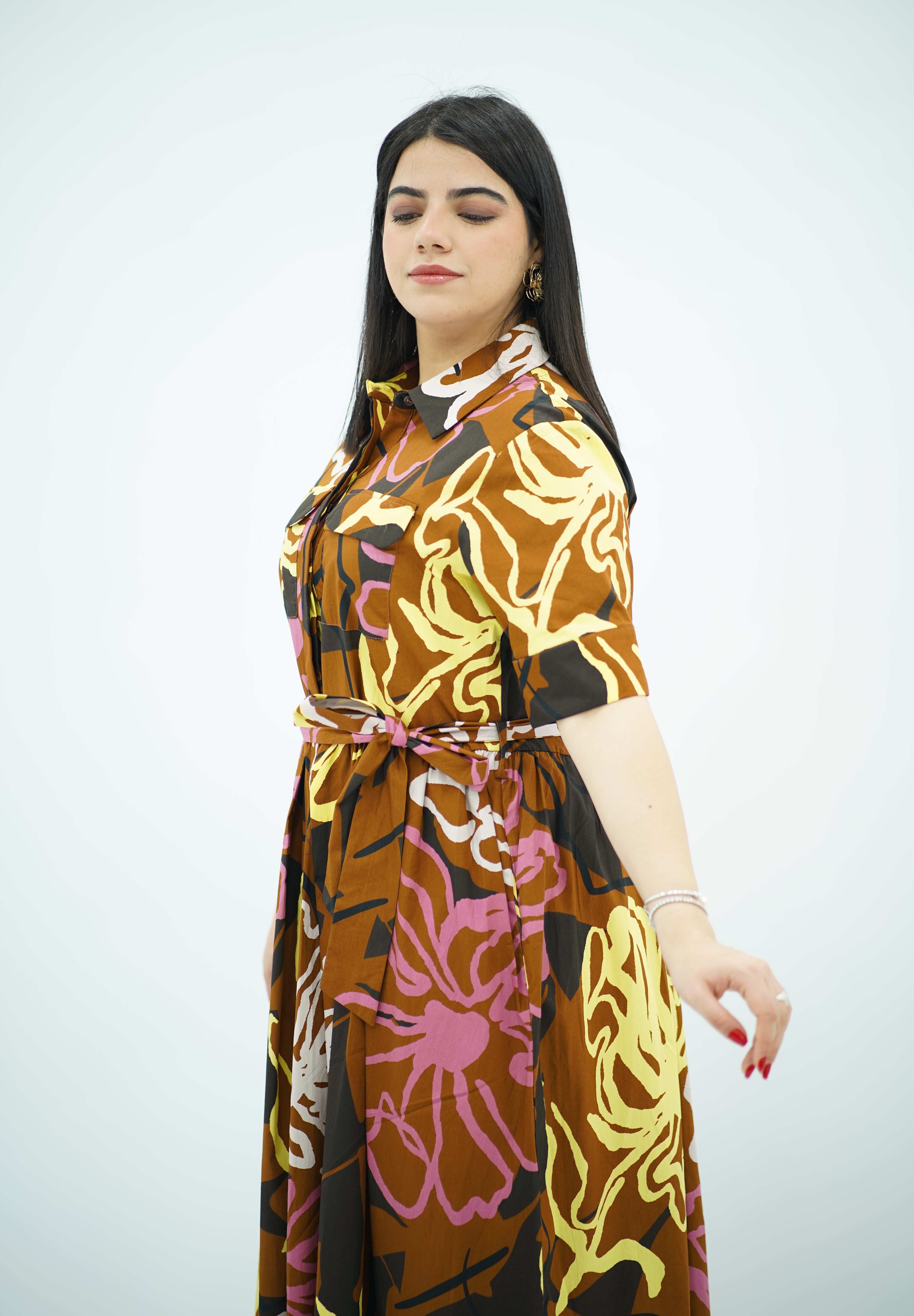 Robe Marron à motifs 🤎