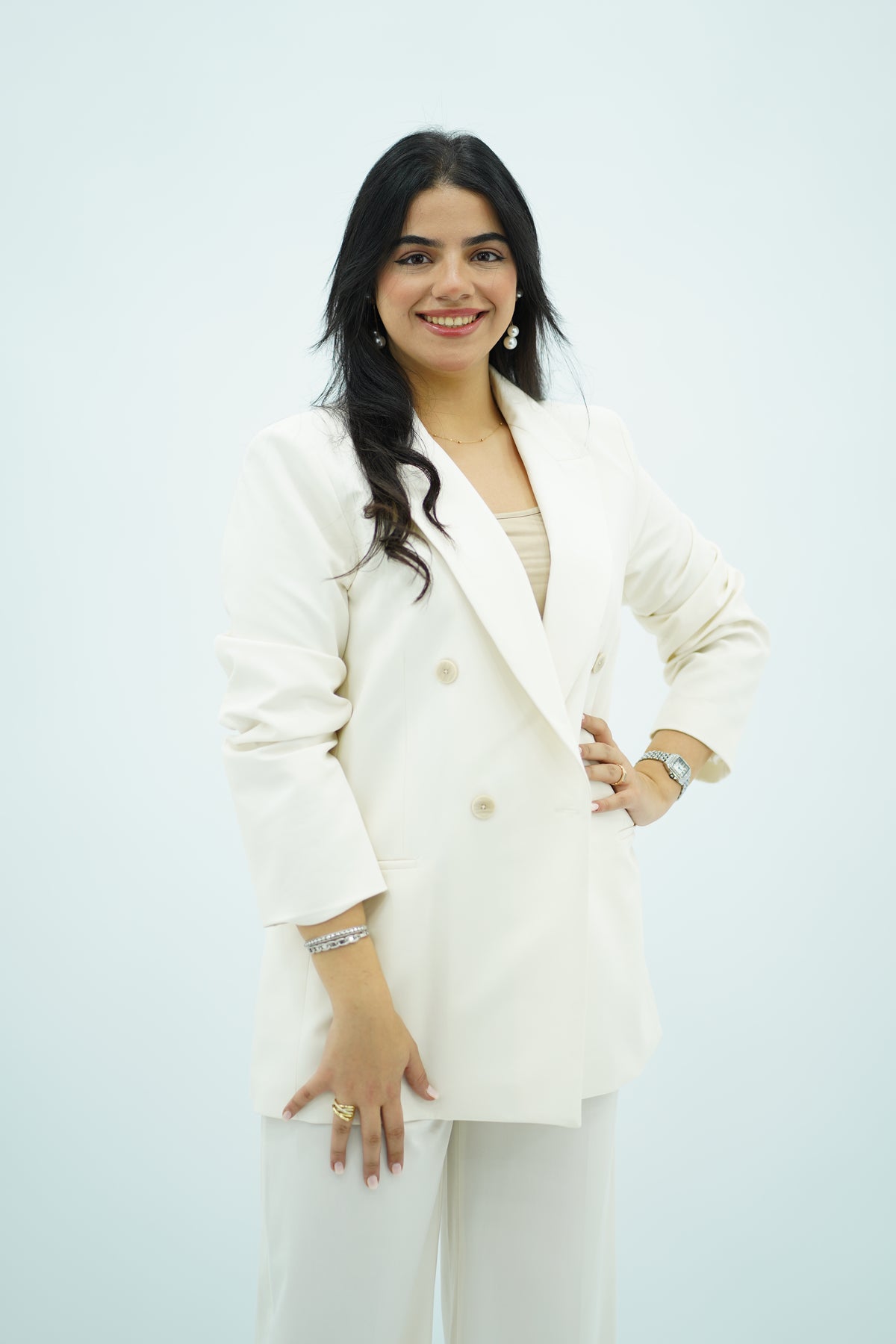 Tailleur Deux Pièces Écru 🕊️