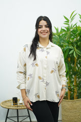 Chemise en lin - Brodé