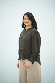 Chemise Fluide Marron