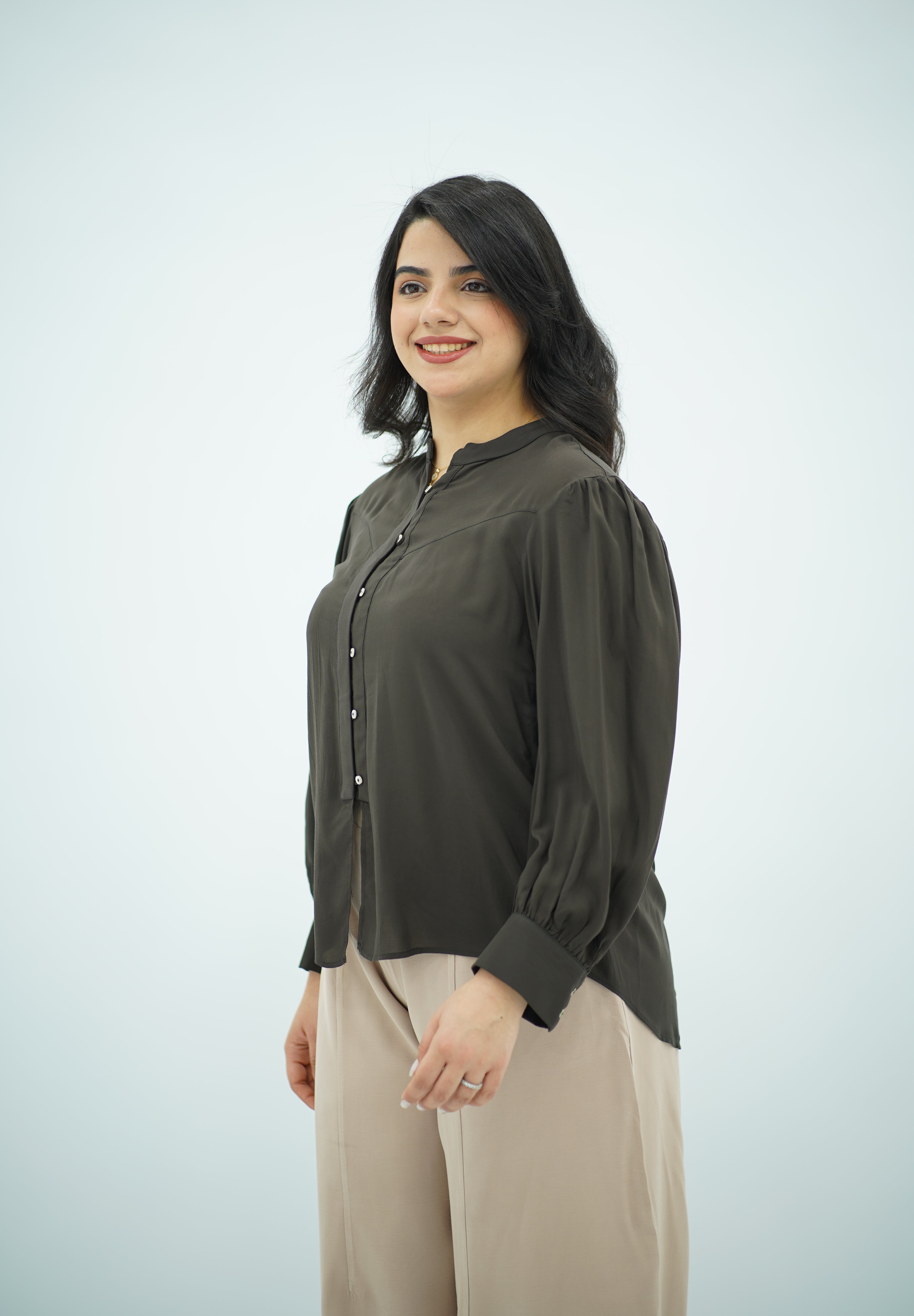 Chemise Fluide Marron