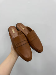 Mules en cuir 100 % véritable