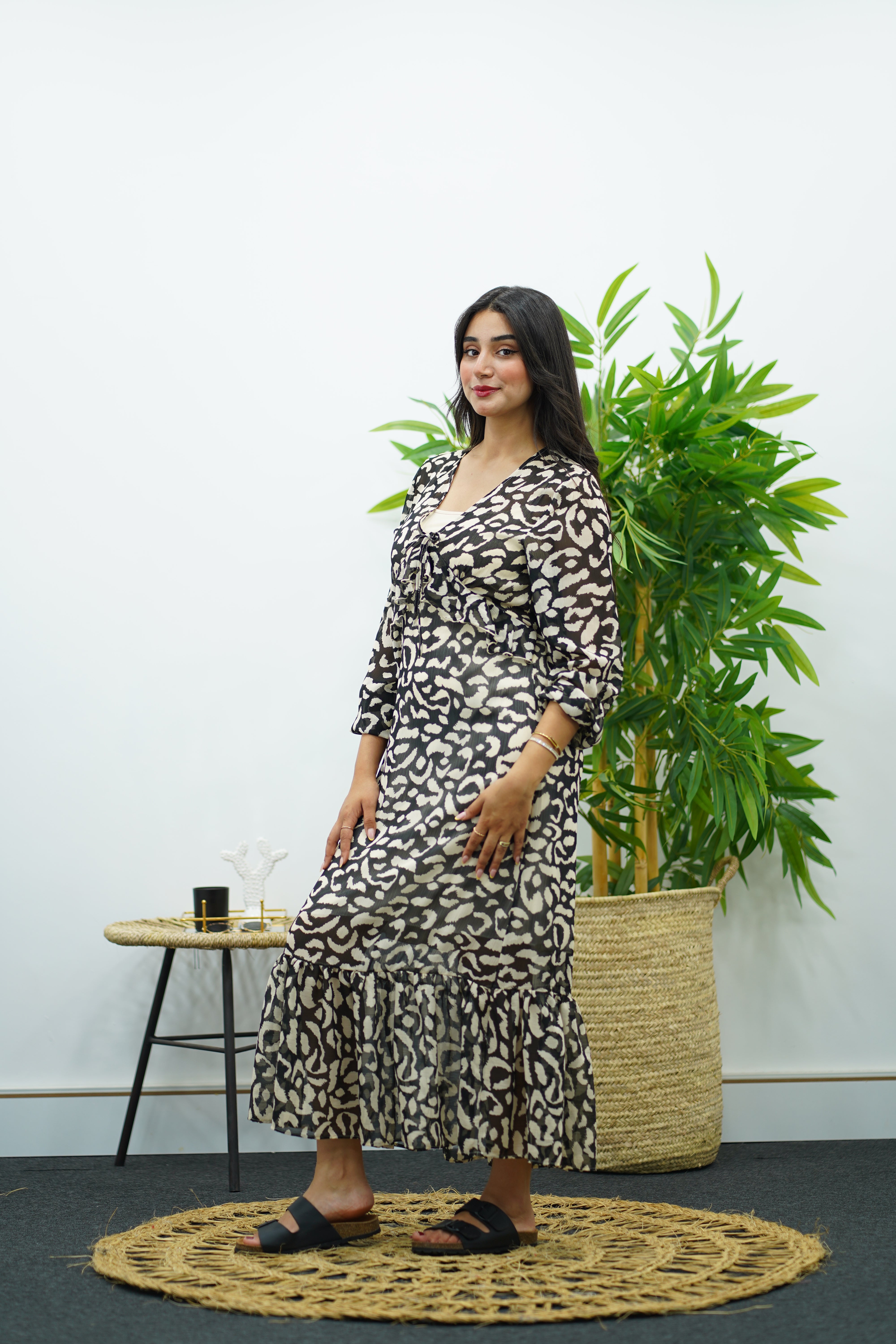 Robe à l’imprimé - Fluide