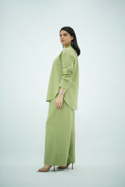 Ensemble En Lin Vert Pistache