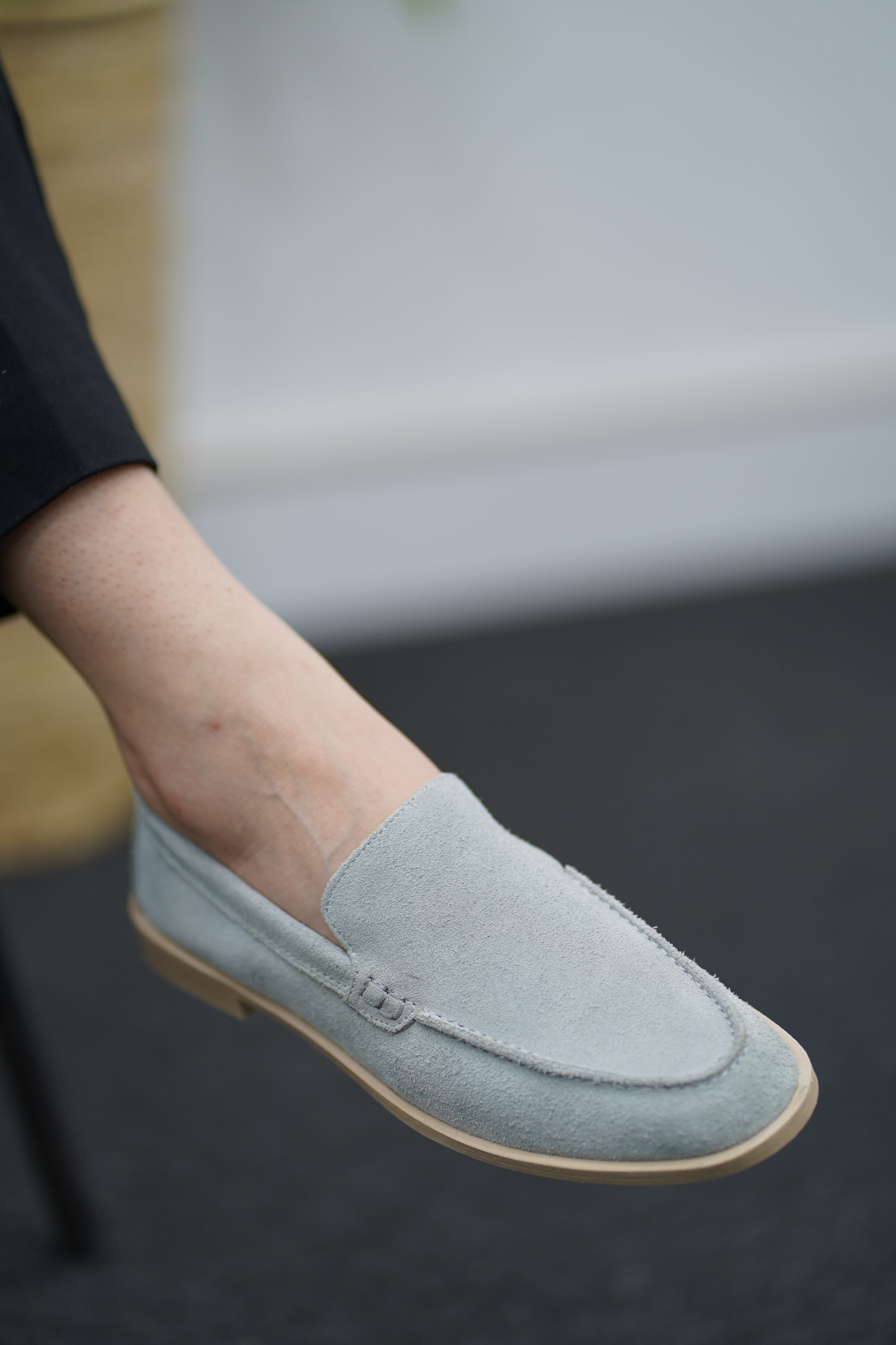 Mocassin en Daim- Gris