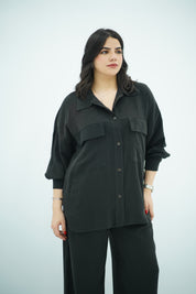 Ensemble Noir En Tencel